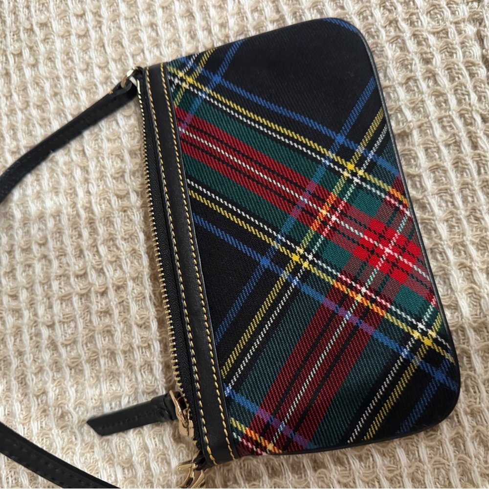 Dooney & Bourke Tartan Clutch - Red, Green, Blue - Picture 5 of 5